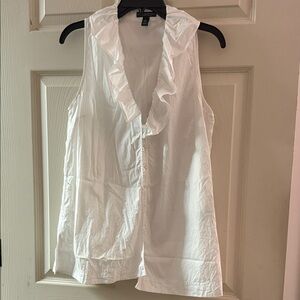 Ralph Lauren Sleeveless White Blouse